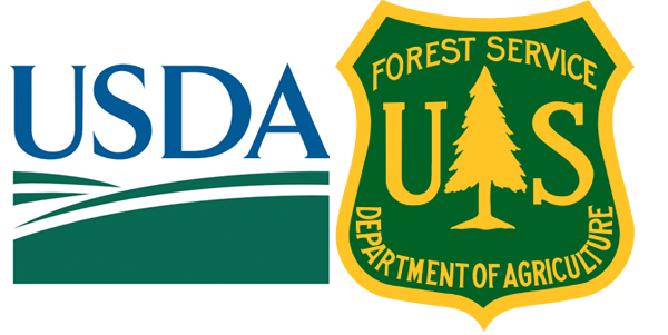 U.S. Forest Service and U.S. Department of Agriculture logo